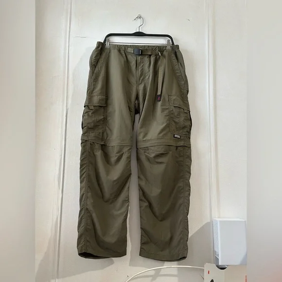 Men's Gramicci Convertible Micro Ripstop Pants - Army Green